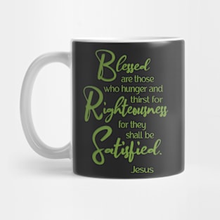 Blessed are, Beatitude, Sermon on the Mount, Jesus Quote Mug